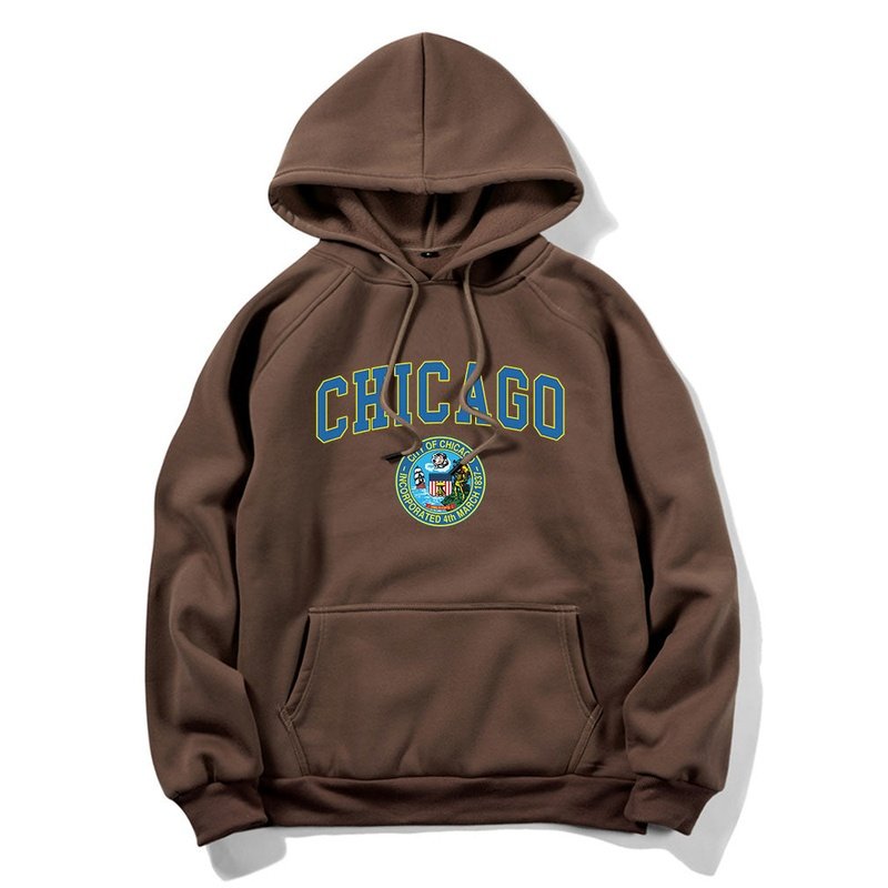 Kapuzenpullover mit Chicago-Print