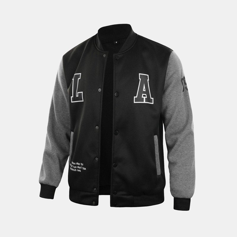 LA Print Baseball Jacket