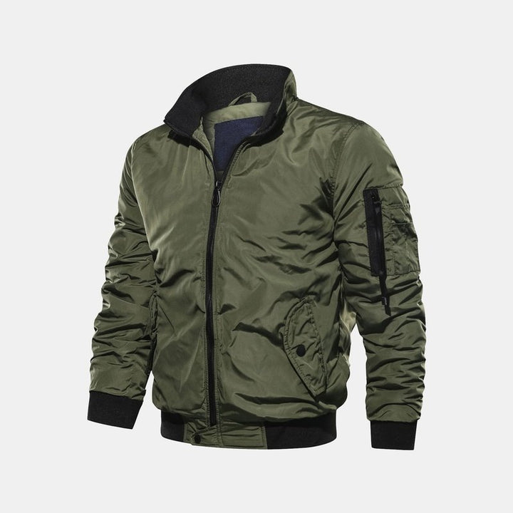Quilted Lined Funnel Jacket
