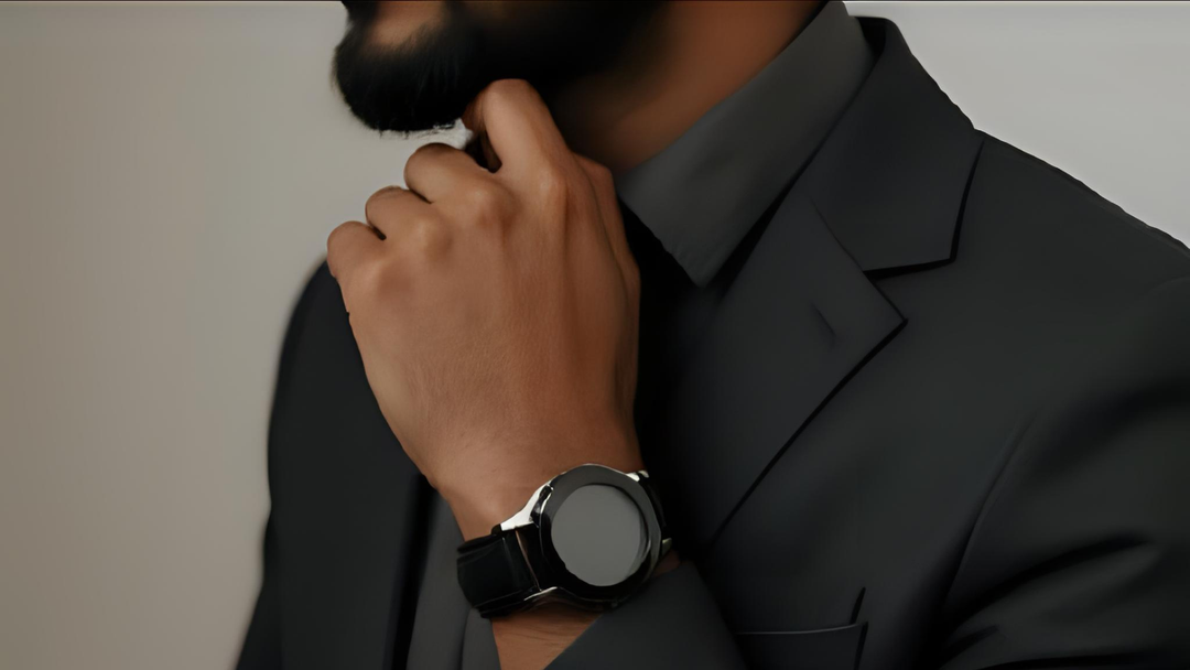 Man wearing a watch and thinking of wearing watch psychology
