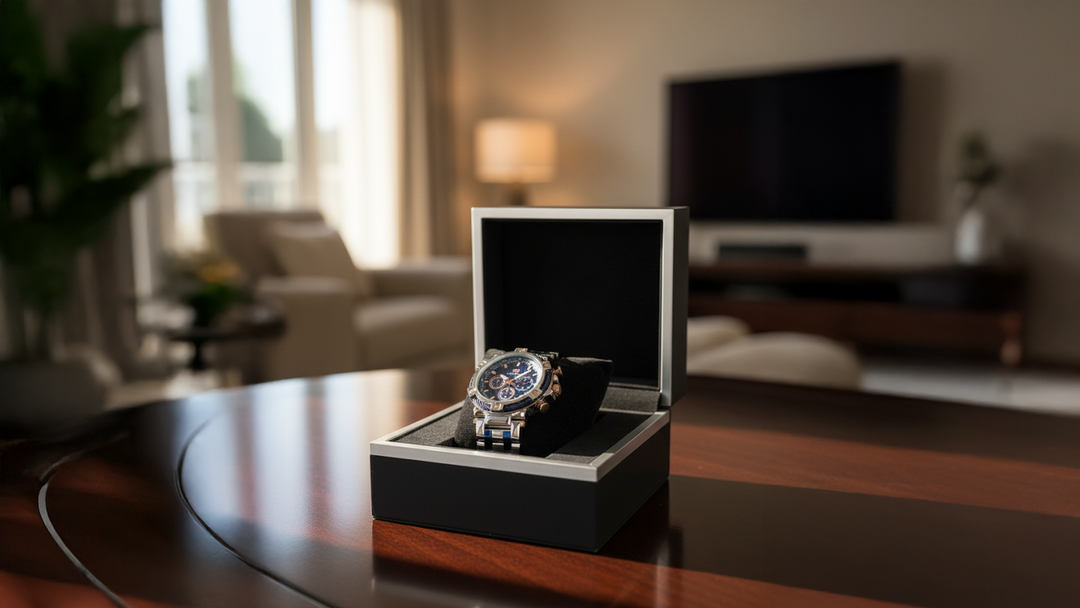 One of best obsyss watches under $99 placed inside a box on top of the table