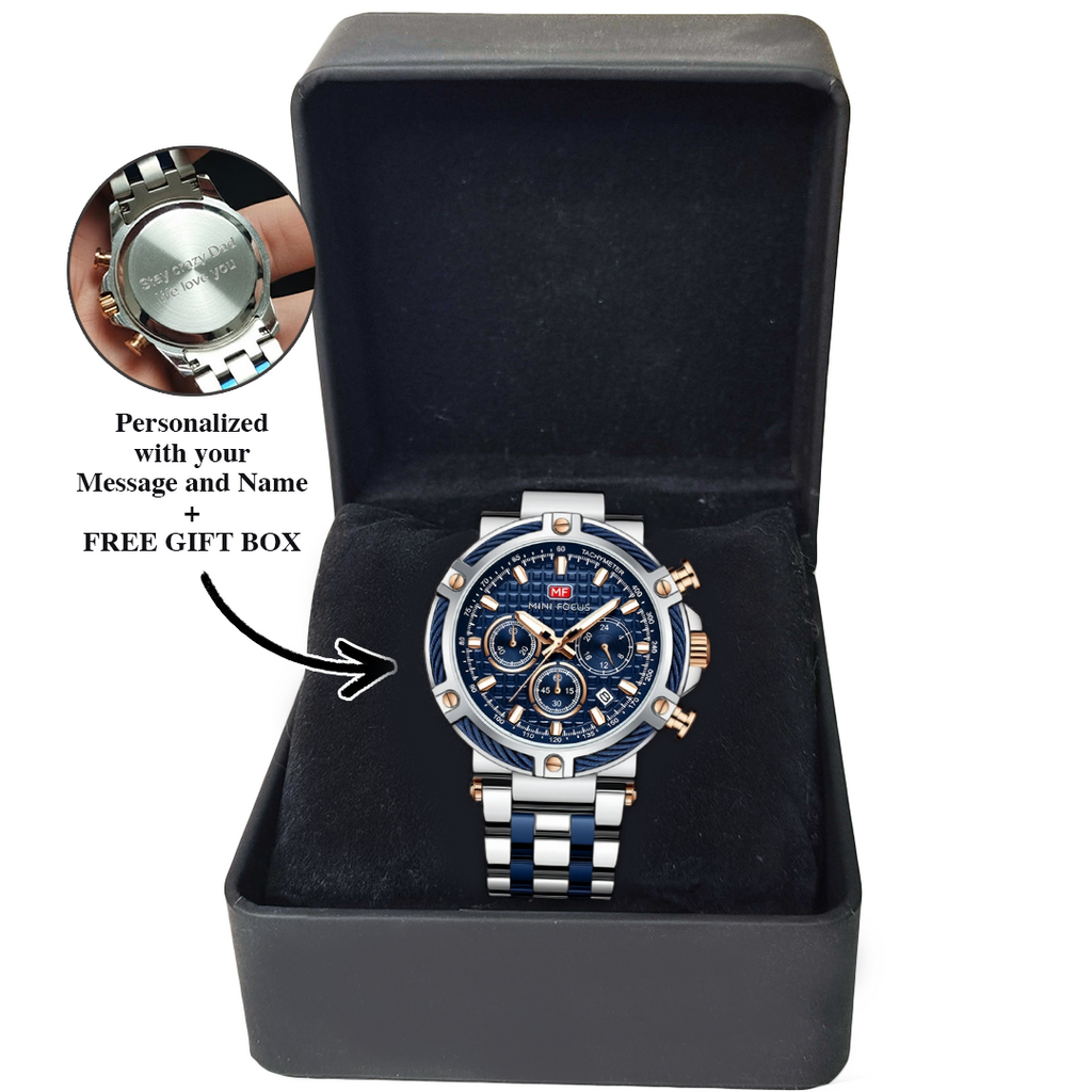 Men's Watch Obsyss FX Nautical Quartz Water Resistant Stainless