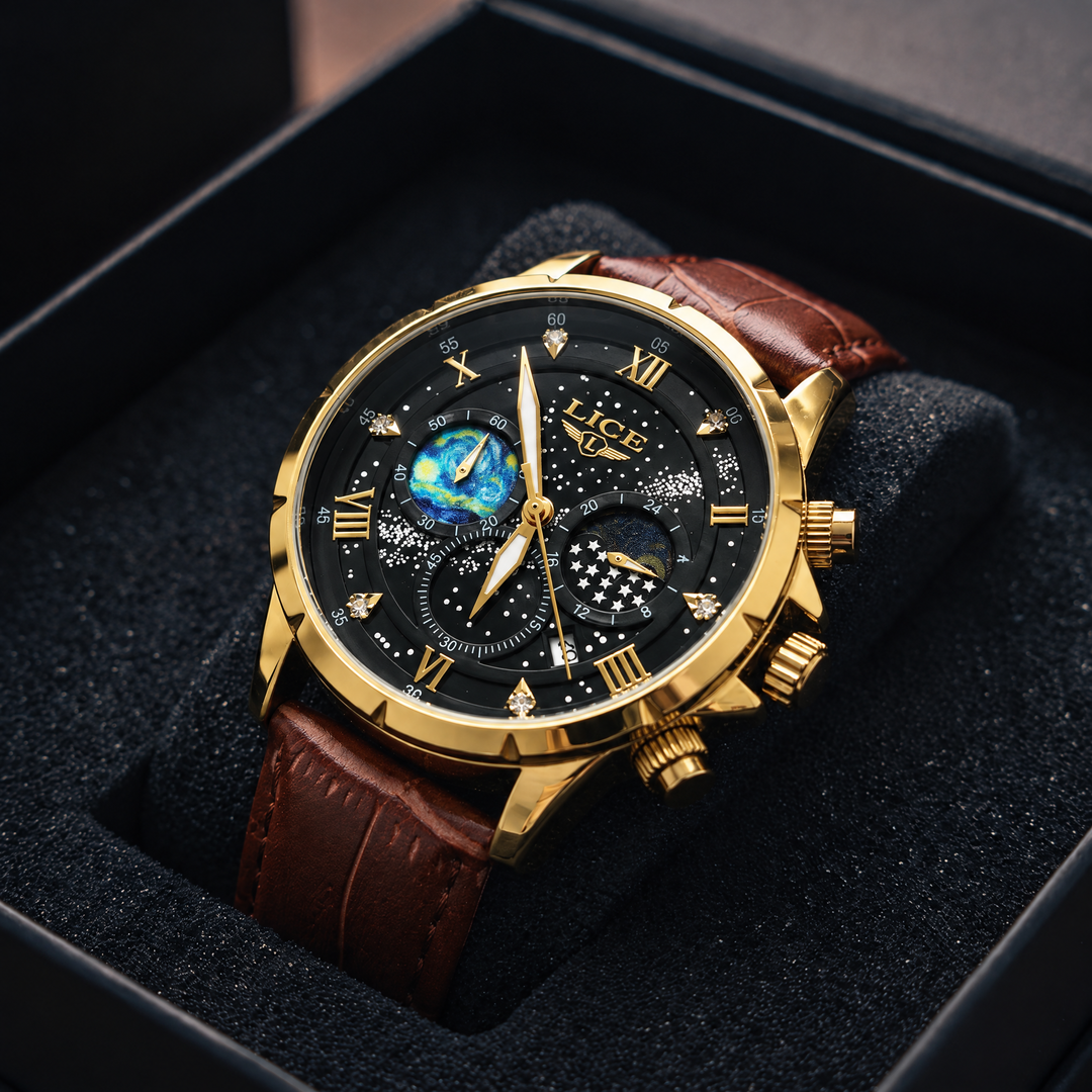 LIGE - Azure Gold Black