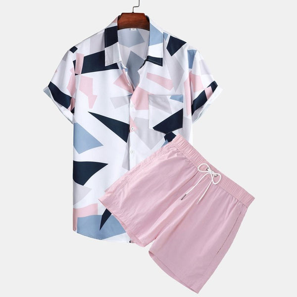 Geometric Shirt and Shorts
