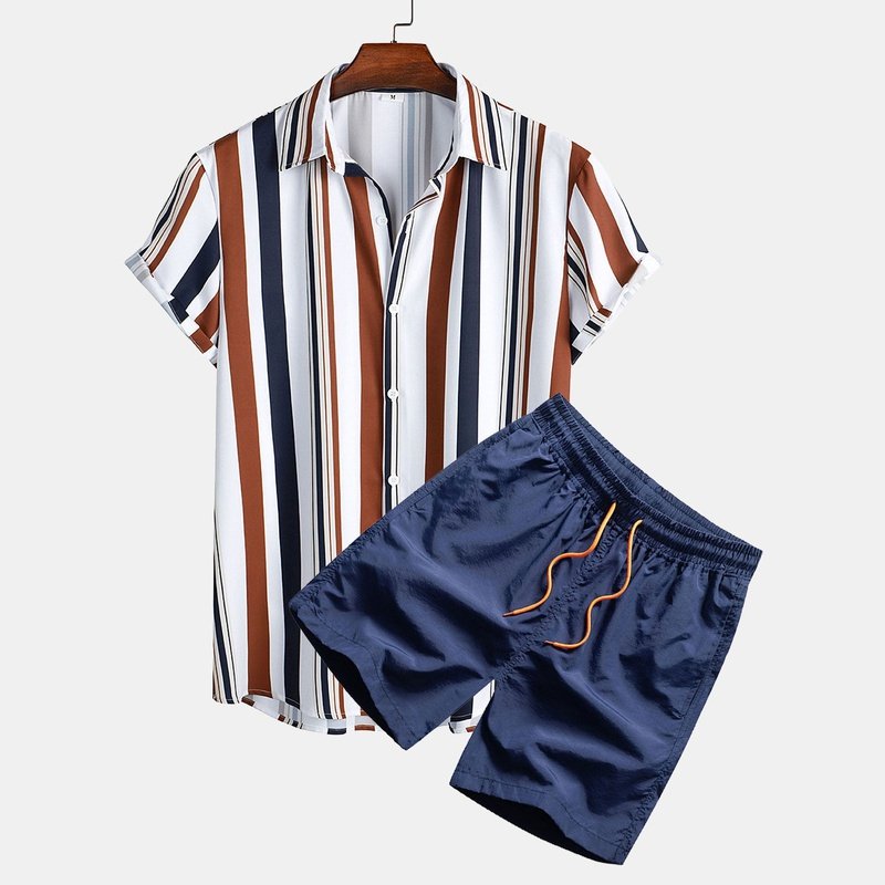 Striped Shirt And Shorts