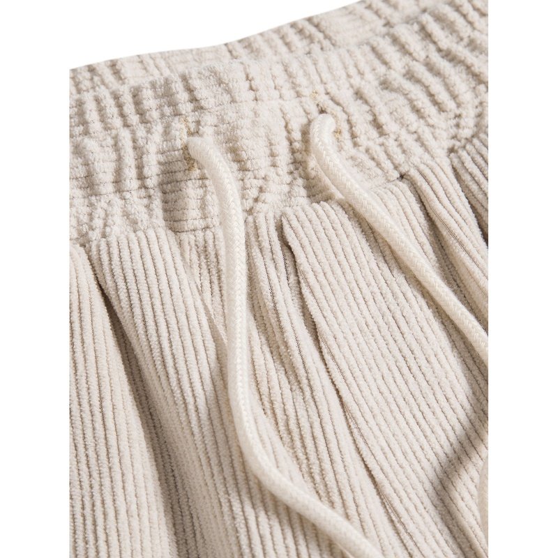 Drawstring Lock Slide Shorts Corduroy Drawstring Shorts – OBSYSS