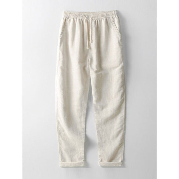 Straight Leg Linen Pants