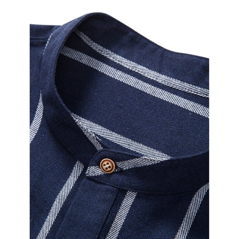 Gestreifte Henley-Shirts aus Baumwolle | Keine Verkäufe in den letzten 90 Tagen