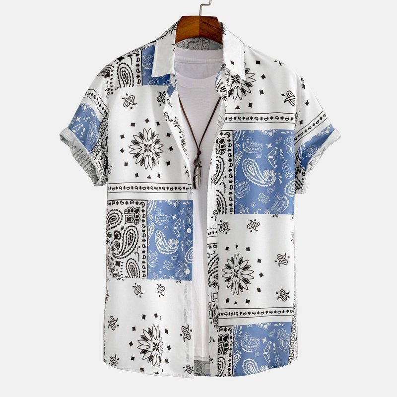 Paisley Print Button Up Shirt