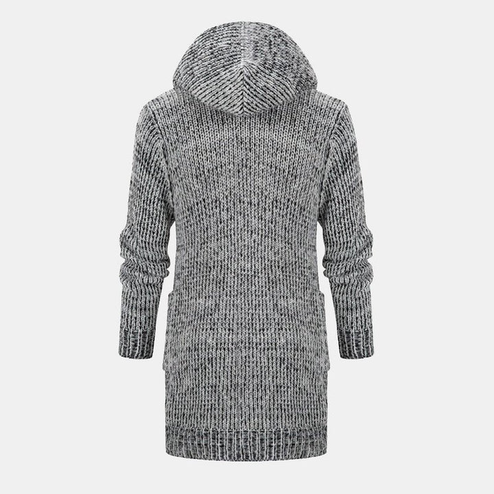 Knitted Hooded Cardigan