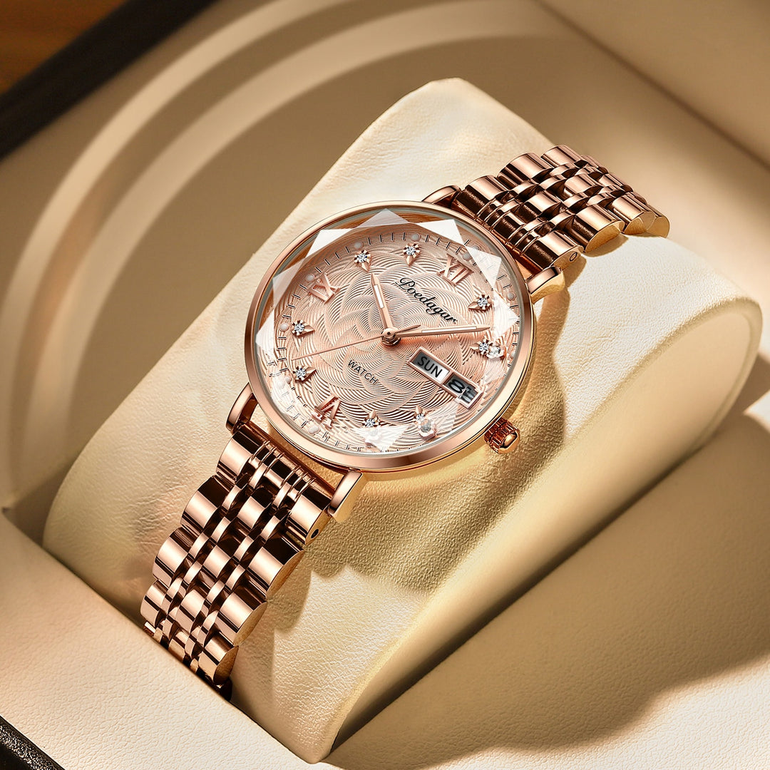 ladies dress watches under 100 Citizen Ladies Eco-Drive WR100 Stainless Steel Bracelet Watch White Dial