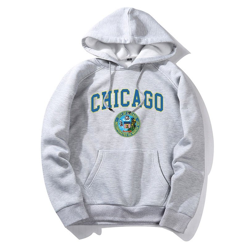 Kapuzenpullover mit Chicago-Print