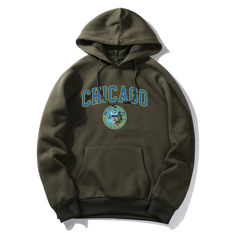 Kapuzenpullover mit Chicago-Print
