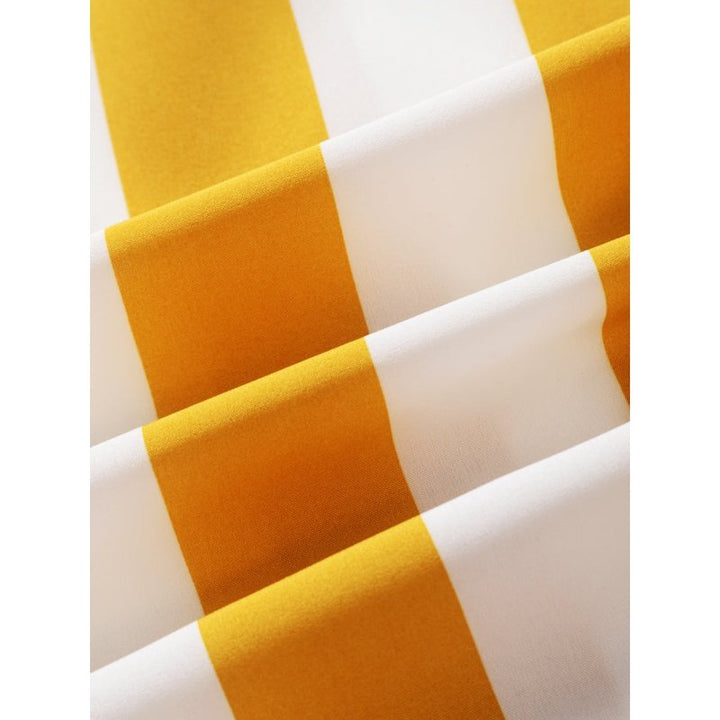 Stripes Casual Short Sleeve Shirts