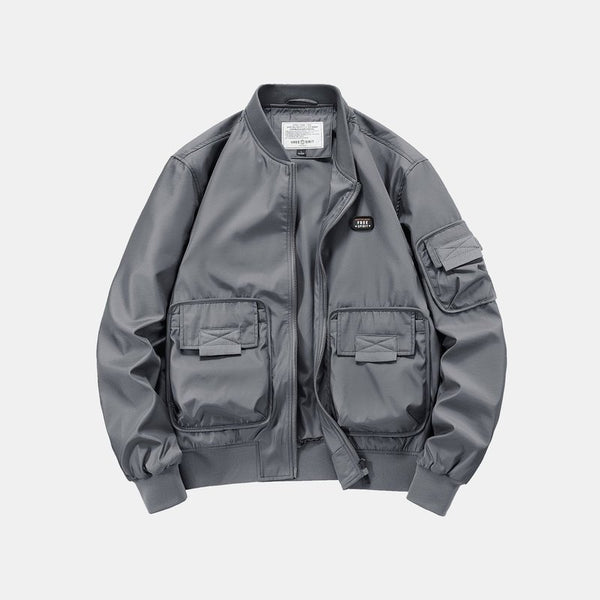 Multi Pockets Bomber Jacket