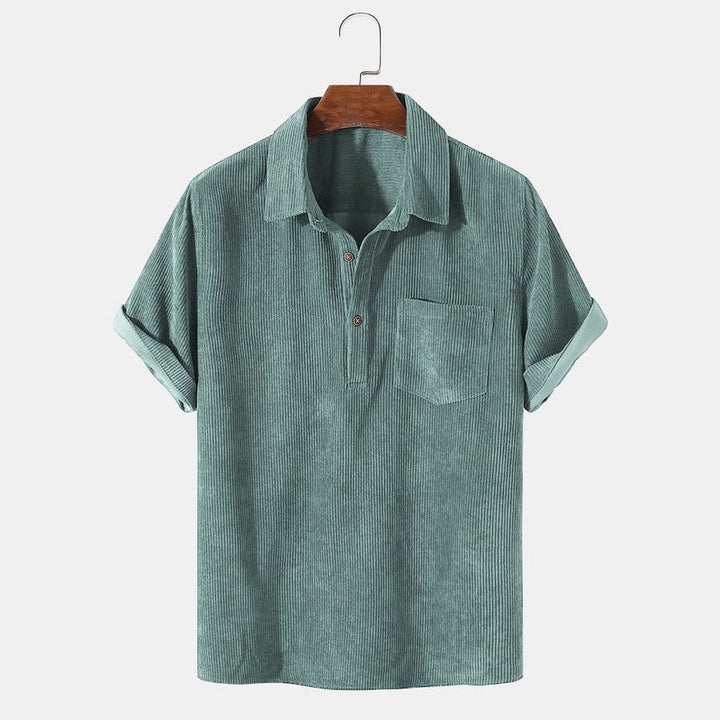 Corduroy Short Basic Shirts